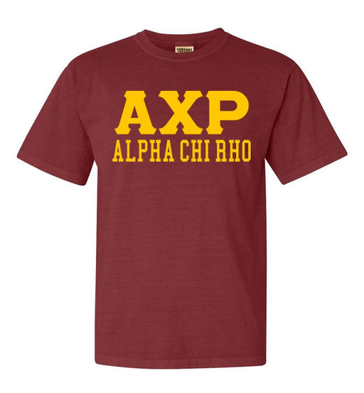 Alpha Chi Rho Greek Custom Comfort Colors Heavyweight T-Shirt