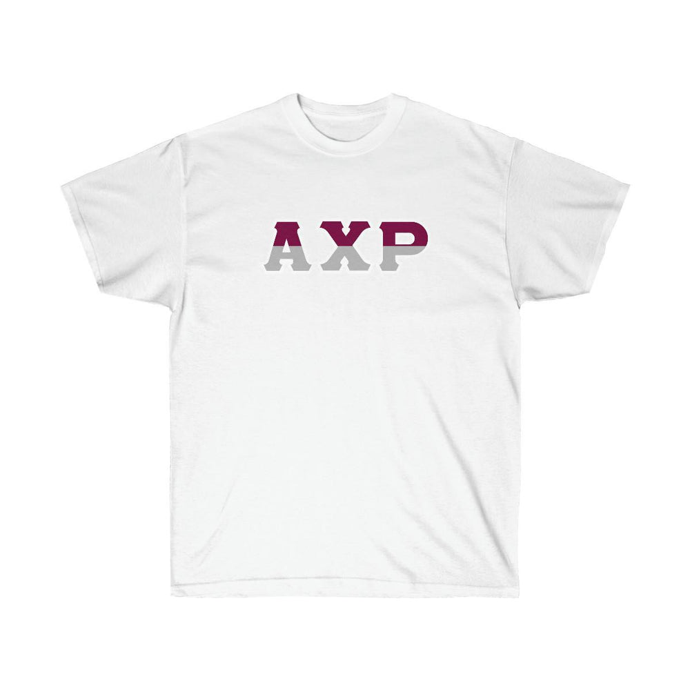 Printify Alpha Chi Rho Two Toned Greek Lettered T Shirts Alpha Chi Rho Two Toned Greek Lettered T-shirts