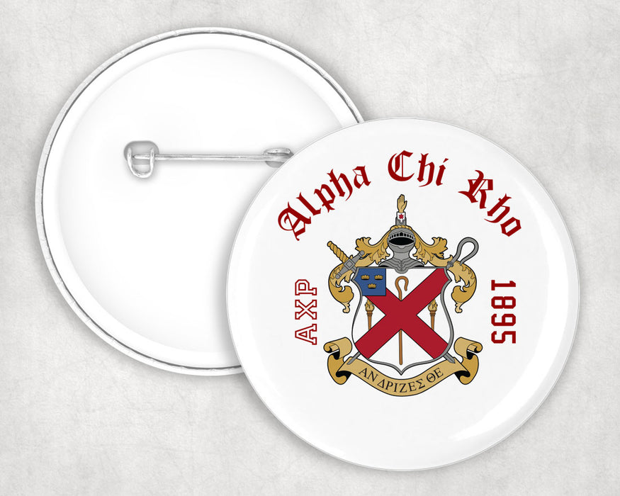 Alpha Chi Rho Classic Crest Button Alpha Chi Rho Classic Crest Button