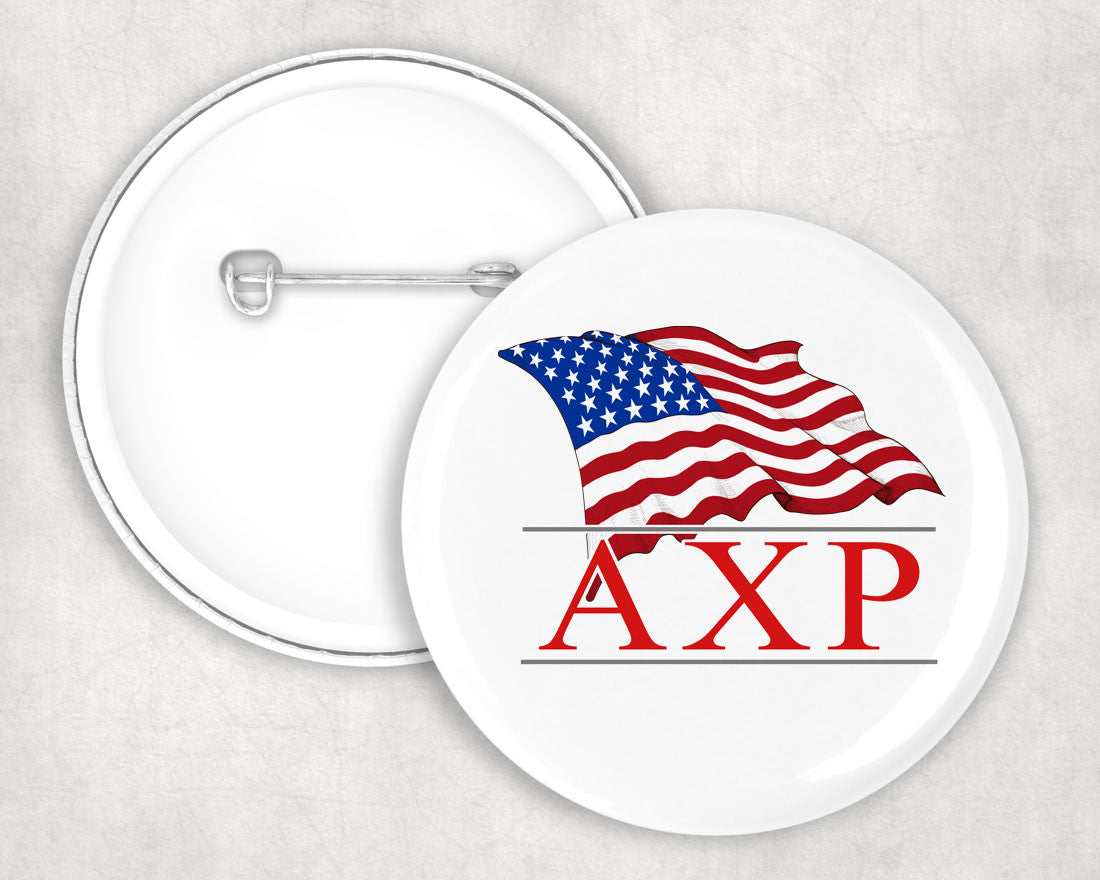 Alpha Chi Rho Patriot Button Alpha Chi Rho Patriot Button