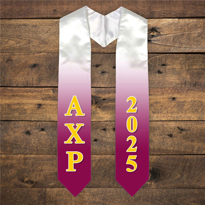 Alpha Chi Rho Extra Fancy Greek Graduation Stole W Year Alpha Chi Rho Extra Fancy Greek Graduation Stole W Year