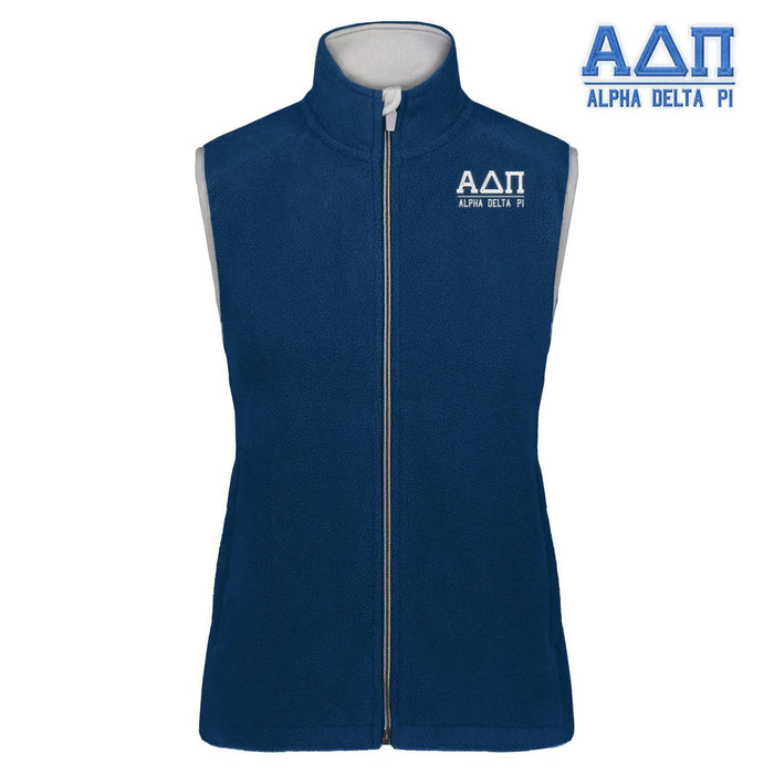 Alpha Delta Pi Chill Fleece Vest Alpha Delta Pi Chill Fleece Vest