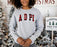 Printify Alpha Delta Pi Christmas Plaid Nickname Crewnecks Alpha Delta Pi Christmas Plaid Nickname Crewnecks