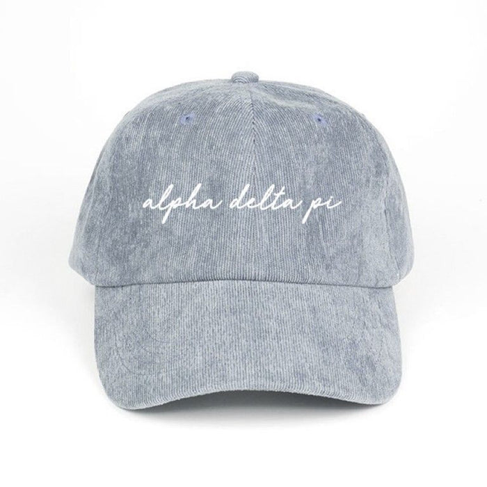 Alpha Delta Pi Corduroy Baseball Hats Alpha Delta Pi Corduroy Baseball Hats