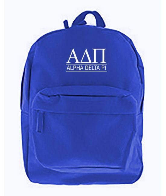 Alpha Delta Pi Custom Text Backpack Alpha Delta Pi Custom Text Backpack