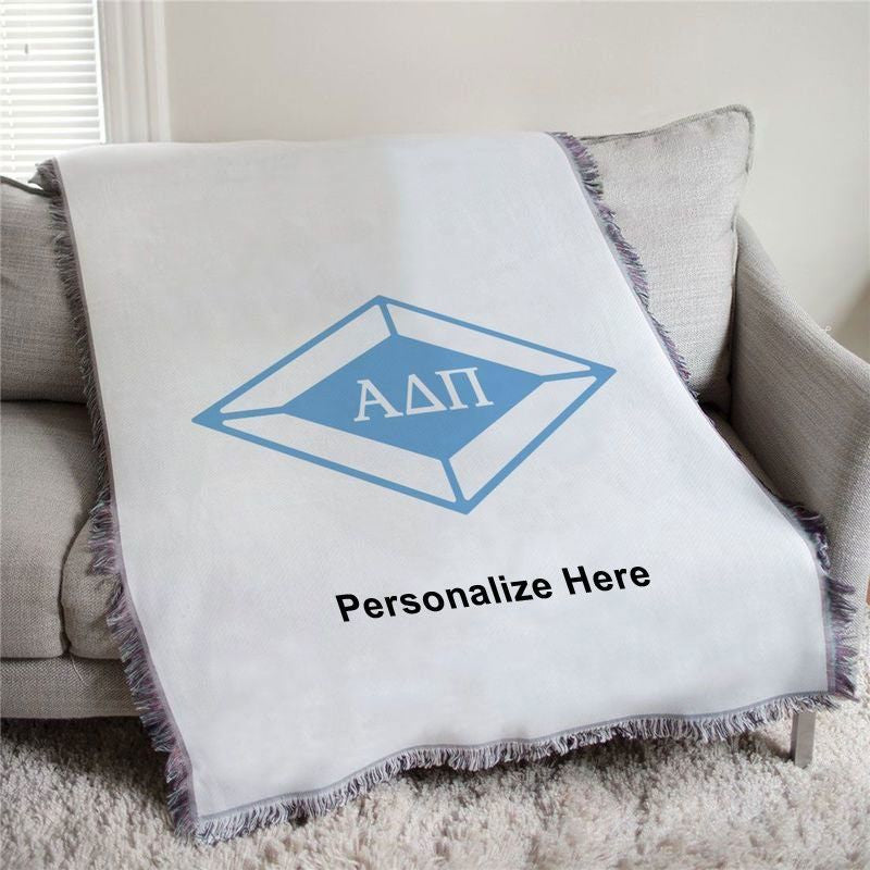 Alpha Delta Pi Diamond Afghan Blanket Throw Alpha Delta Pi Diamond Afghan Blanket Throw