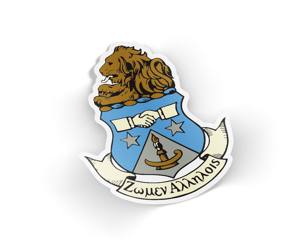 Alpha Delta Pi Die Cut Crest Sticker — GreekU