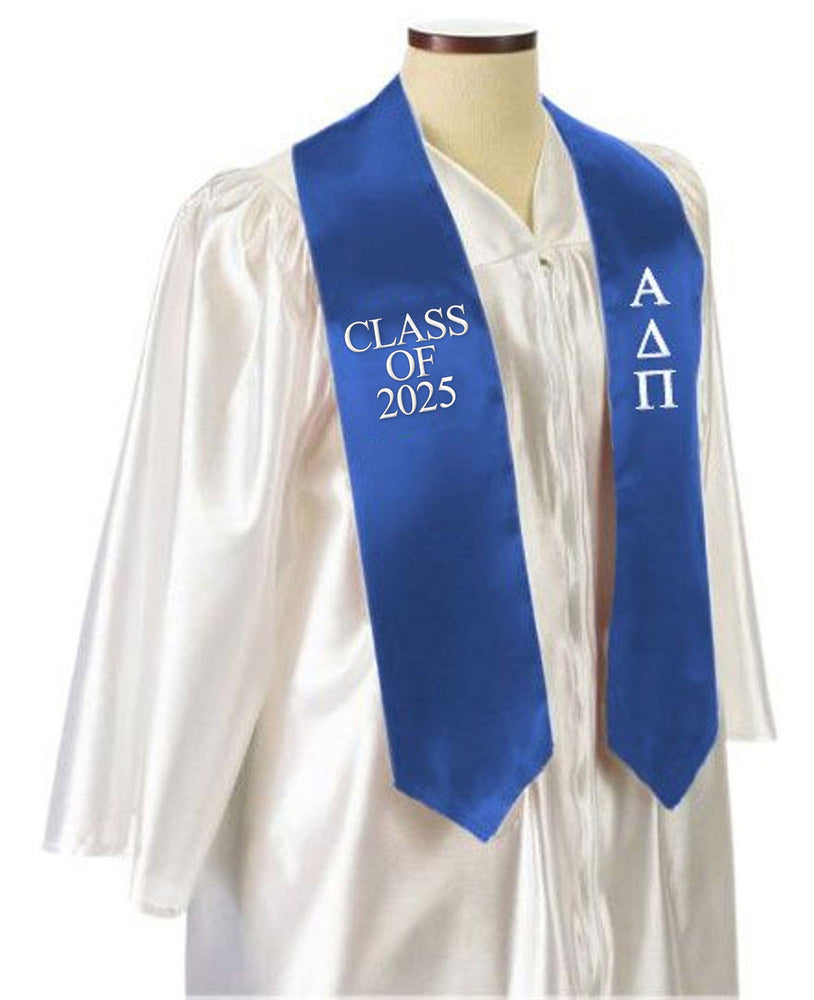 Alpha Delta Pi Embroidered Graduation Sash Stole Alpha Delta Pi Embroidered Graduation Sash Stole