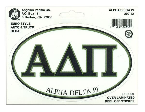 Alpha Delta Pi Euro Style Sticker Alpha Delta Pi Euro Style Sticker