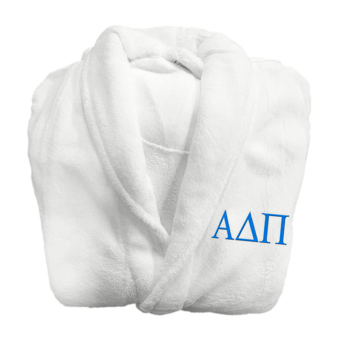 Alpha Delta Pi Greek Letter Bathrobe Alpha Delta Pi Greek Letter Bathrobe