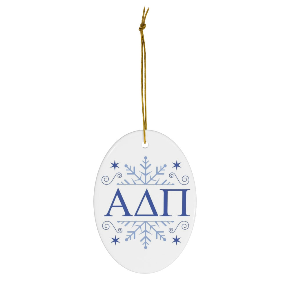Alpha Delta Pi Holiday Color Snowflake Christmas Ornaments Alpha Delta Pi Holiday Color Snowflake Christmas Ornaments