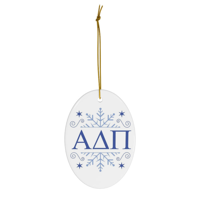 Alpha Delta Pi Holiday Color Snowflake Christmas Ornaments Alpha Delta Pi Holiday Color Snowflake Christmas Ornaments