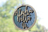Alpha Delta Pi Laser Carved Script Ornament 3" Round Alpha Delta Pi Laser Carved Script Ornament - 3