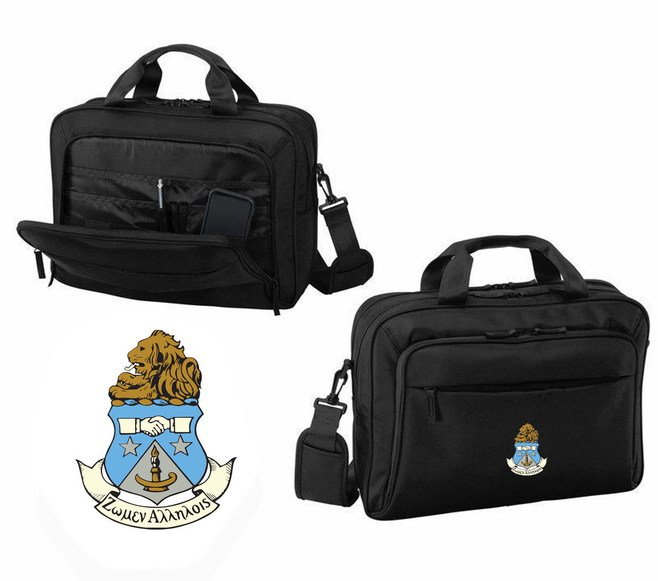 Discount Alpha Delta Pi Crest Shield Briefcase Attache DISCOUNT-Alpha Delta Pi Crest - Shield Briefcase Attache