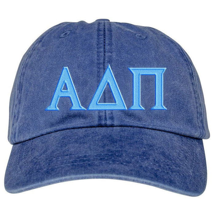 Alpha Delta Pi Lettered Premium Pastel Hat Alpha Delta Pi Lettered Premium Pastel Hat