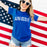 Alpha Delta Pi Letterman T Shirt Alpha Delta Pi Letterman T-Shirt
