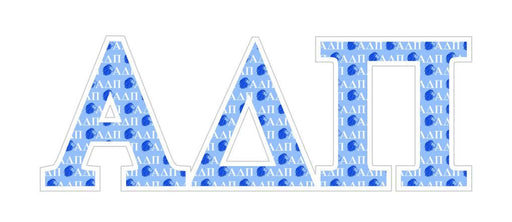 Stickers Decals Alpha Delta Pi Mascot Greek Letter Sticker - 2.5