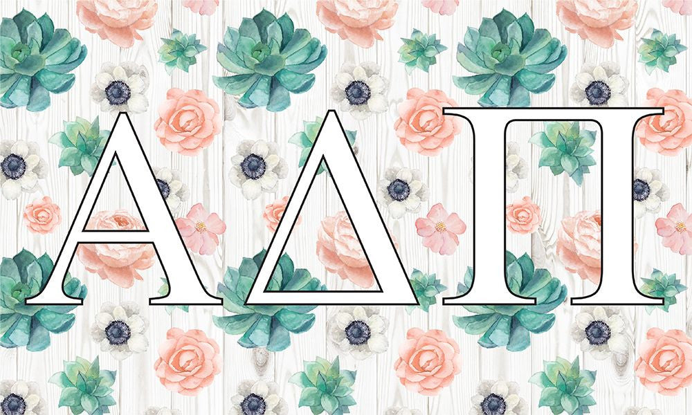 Alpha Delta Pi New Succulent Flag Alpha Delta Pi New Succulent Flag