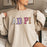 Alpha Delta Pi Pastel Greek Crewneck Sweatshirt Alpha Delta Pi Pastel Greek Crewneck Sweatshirt