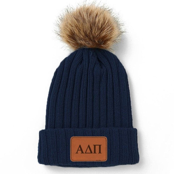 Alpha Delta Pi Pom Pom Beanie Hat Alpha Delta Pi Pom Pom Beanie Hat