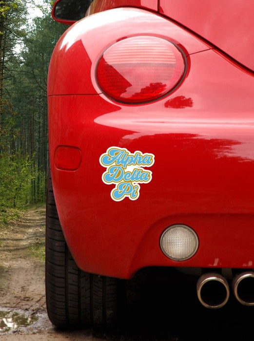 Alpha Delta Pi Retro Sorority Car Magnet Set Of 2 Alpha Delta Pi Retro Sorority Car Magnet Set of 2