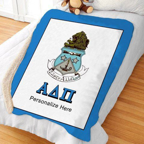 Alpha Delta Pi Sherpa Lap Blanket Alpha Delta Pi Sherpa Lap Blanket