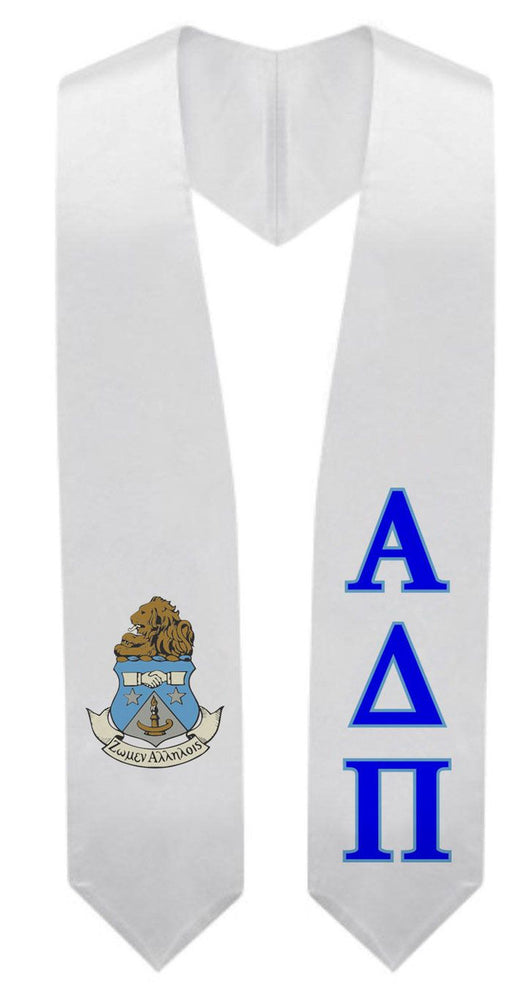 Alpha Delta Pi Super Crest Shield Graduation Stole Alpha Delta Pi Super Crest - Shield Graduation Stole