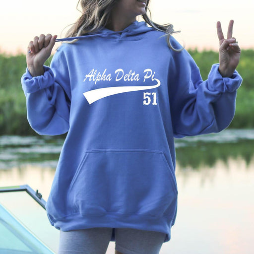Alpha Delta Pi Alpha Delta Pi Tail Hooded Sweatshirts