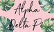 Alpha Delta Pi Tropical Flag Alpha Delta Pi Tropical Flag