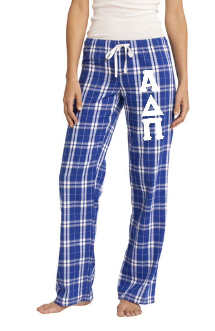 Alpha Pj Alpha Delta Pi Women's Flannel Plaid Pant - PJ's — GreekU