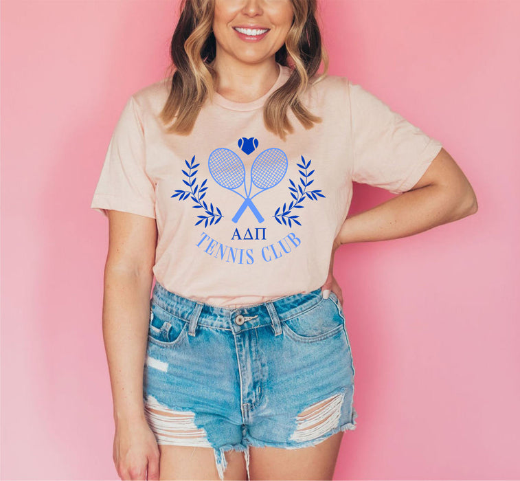 Alpha Delta Pi Tennis Club Tee Alpha Delta Pi Tennis Club Tee