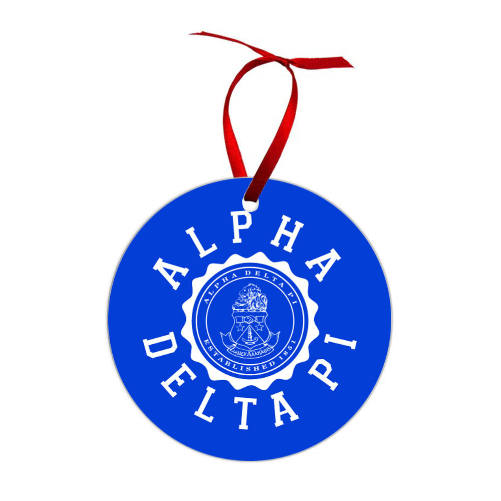 Alpha Delta Pi Shield Christmas Ornaments Alpha Delta Pi Shield  Christmas Ornaments