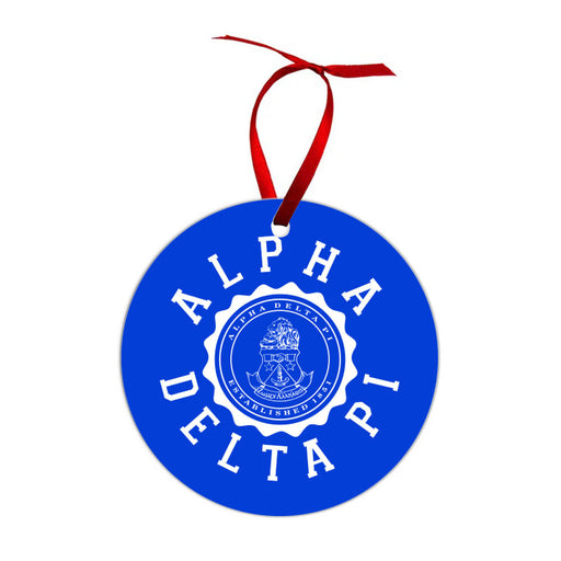 Alpha Delta Pi Alpha Delta Pi Shield  Christmas Ornaments