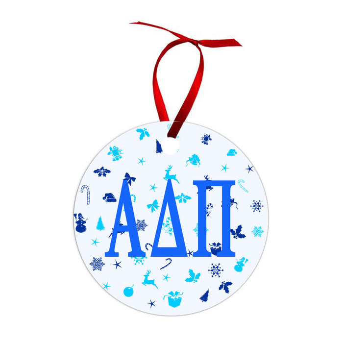 Alpha Delta Pi Holiday Cheer Christmas Ornaments Alpha Delta Pi Holiday Cheer Christmas Ornaments