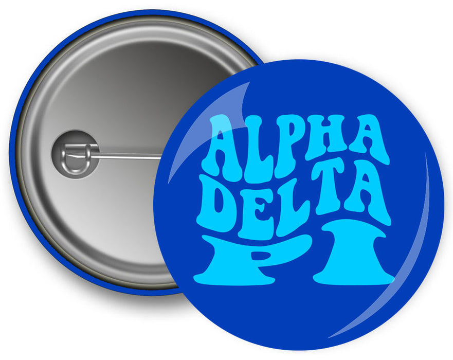 Alpha Delta Pi Bulky Text Button Alpha Delta Pi Bulky Text Button