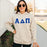 Alpha Delta Pi 2 Day Ship Twill Hooded Sweatshirt Alpha Delta Pi - 2 Day Ship Twill Hooded Sweatshirt