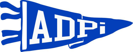Stickers Decals Alpha Delta Pi Pennant Decal