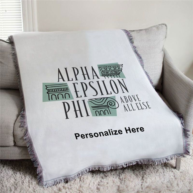 Alpha Epsilon Phi Above All Else Afghan Blanket Throw Alpha Epsilon Phi Above All Else Afghan Blanket Throw