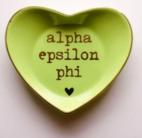 Alpha Epsilon Phi Ceramic Ring Dish Alpha Epsilon Phi Ceramic Ring Dish