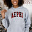 Printify Alpha Epsilon Phi Christmas Plaid Nickname Crewnecks Alpha Epsilon Phi Christmas Plaid Nickname Crewnecks