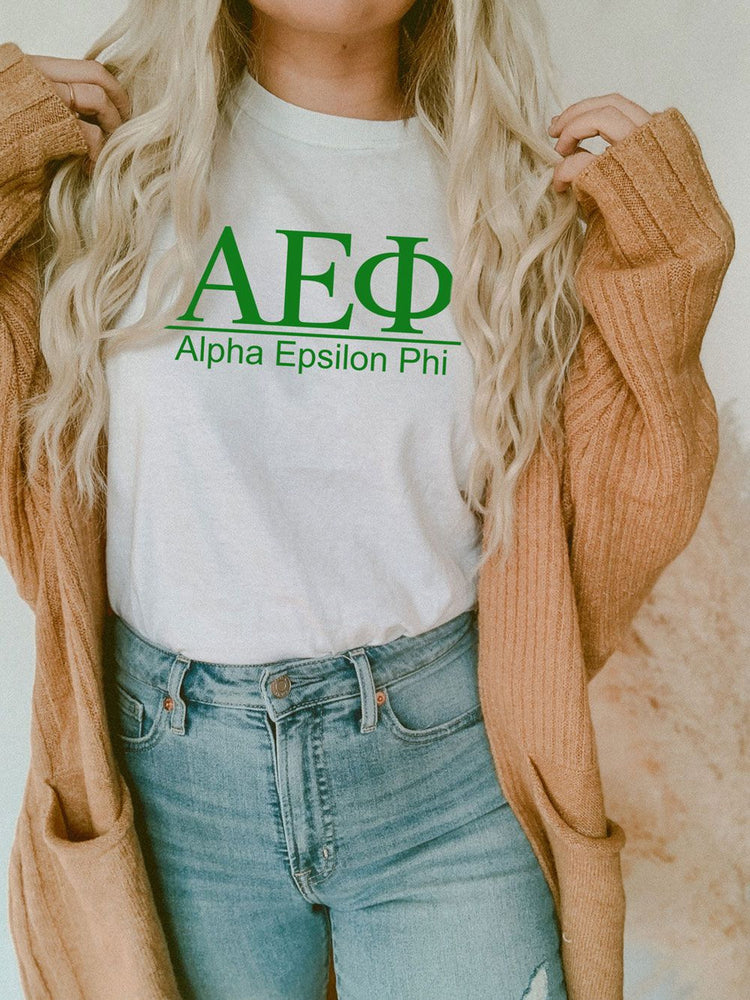 Alpha Epsilon Phi Comfort Colors Heavyweight T Shirt Alpha Epsilon Phi Comfort Colors Heavyweight T-Shirt