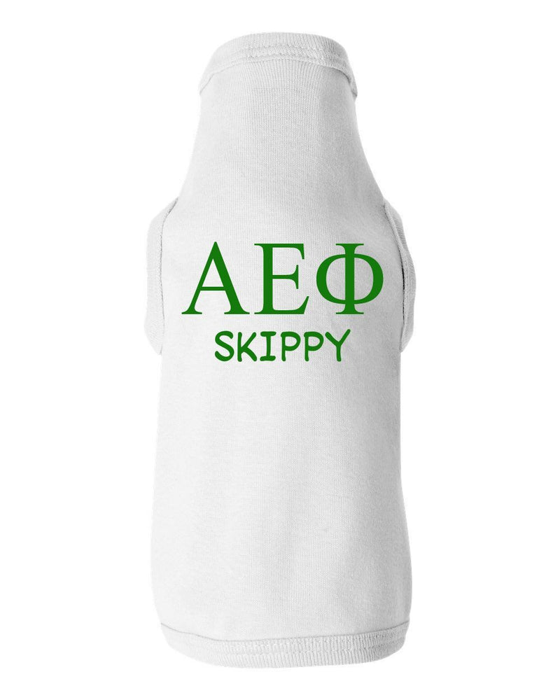 Alpha Epsilon Phi Doggie Tank Tee Alpha Epsilon Phi Doggie Tank - Tee