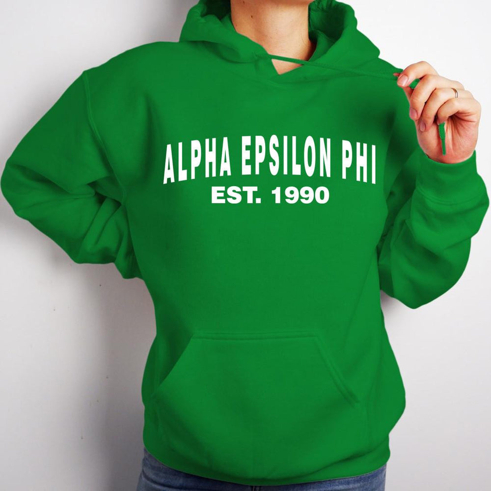 Alpha Epsilon Phi Established Hooded Sweatshirts Alpha Epsilon Phi Established Hooded Sweatshirts