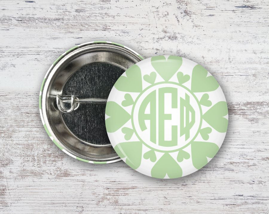 Alpha Epsilon Phi Hearts Button Alpha Epsilon Phi Hearts Button