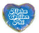 Alpha Epsilon Phi Heart Shaped Makeup Bag Alpha Epsilon Phi Heart Shaped Makeup Bag
