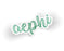 Alpha Epsilon Phi Kem Sticker Alpha Epsilon Phi Nickname Script Sticker