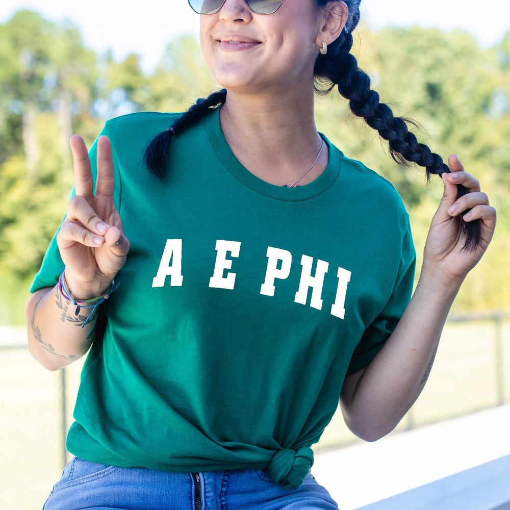 Alpha Epsilon Phi Letter T Shirt Alpha Epsilon Phi Letter T-Shirt