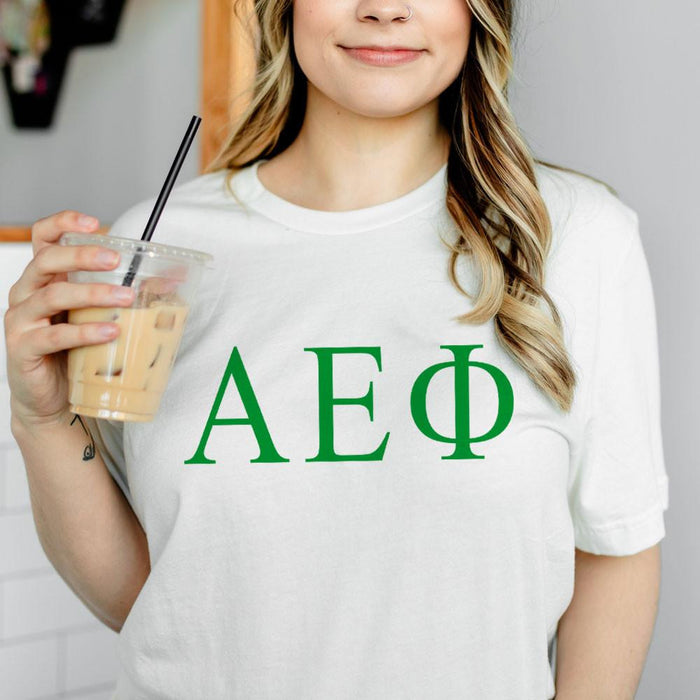 Printify Alpha Epsilon Phi Lettered Tees $24.95! Alpha Epsilon Phi Lettered Tees - $24.95!