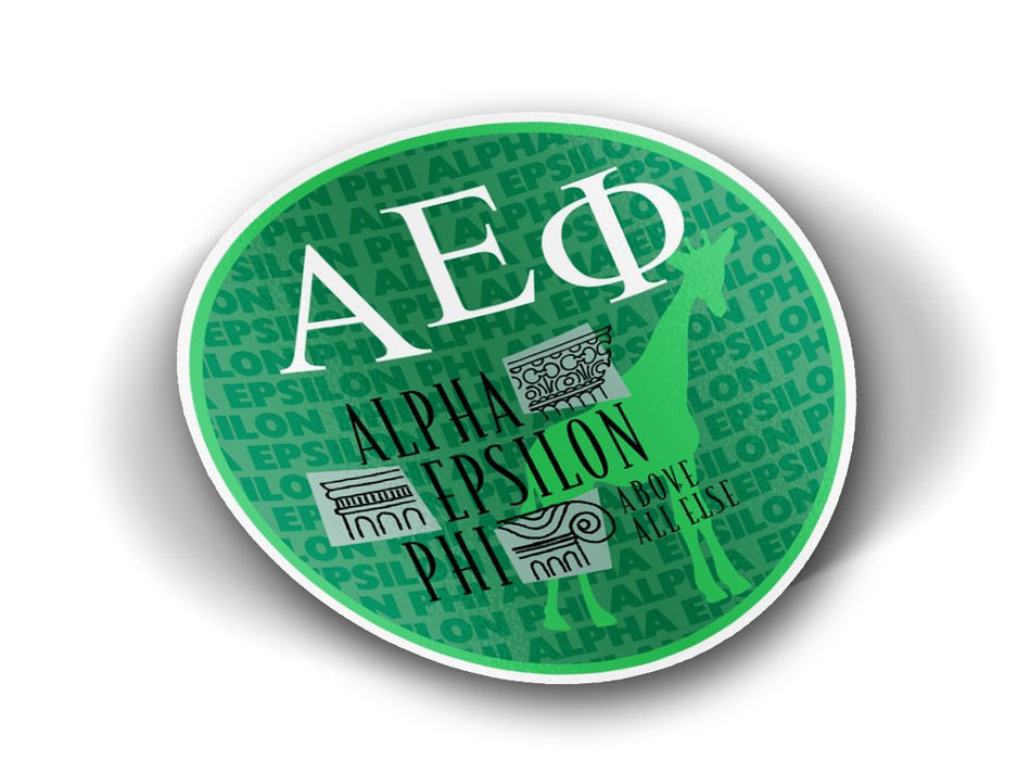 Alpha Epsilon Phi Mascot Round Decals Alpha Epsilon Phi Mascot Round Decals