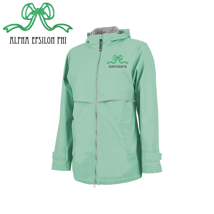 Alpha Epsilon Phi New Englander Bows Rain Jacket Alpha Epsilon Phi New Englander Bows Rain Jacket